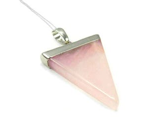 Rose Quartz Necklace, Pink Necklace, Raw Stone Necklace, Gift For Women, Rose Quartz Jewelry, Semi Precious Stone Jewelry, Romantic Gifts