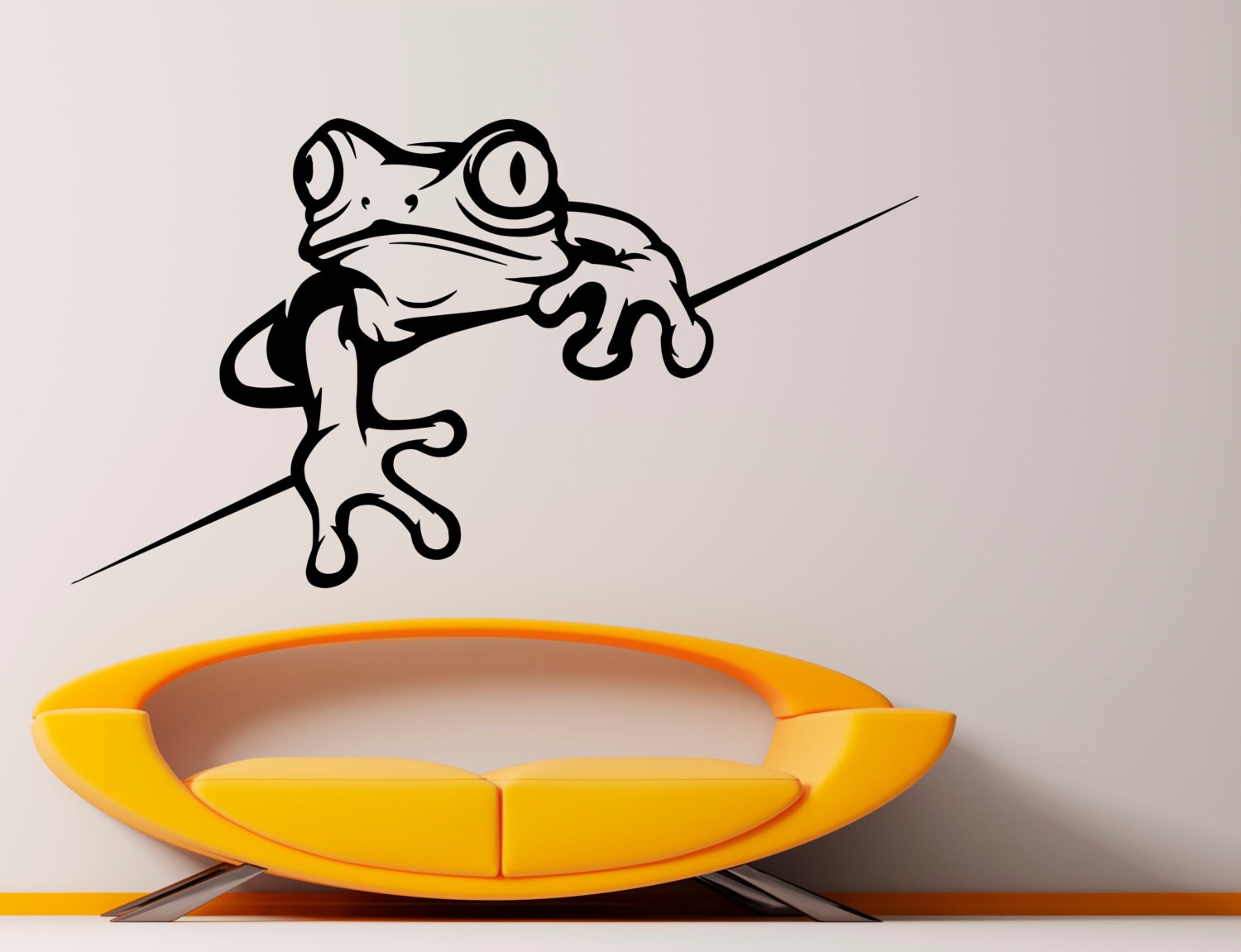 Frog Wall Decal Vinyl Decal Sticker Murals Interior Decor Home