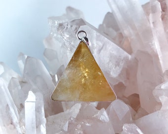 Citrine - Marcel Vogel Pendant - set in Sterling Silver - A Grade ! Powerful