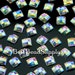 4x4MM 500 Pieces Square Chessboard Clear AB Resin Flatback Rhinestones Cabochon Deco Den