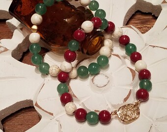 Beaded Bracelet Set~ Gold & Earth tones