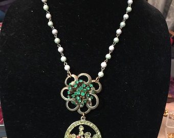 Repurposed Vintage Assemblege Necklace