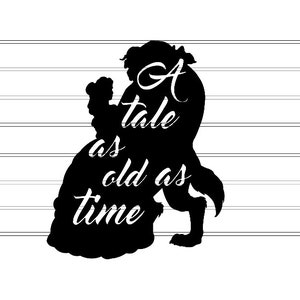 Download Tale as old as time svg | Etsy