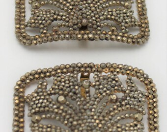 Shoe Clips Marked L W Paris Steel Cut