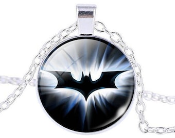 Batman Superhero Cabochon Necklace