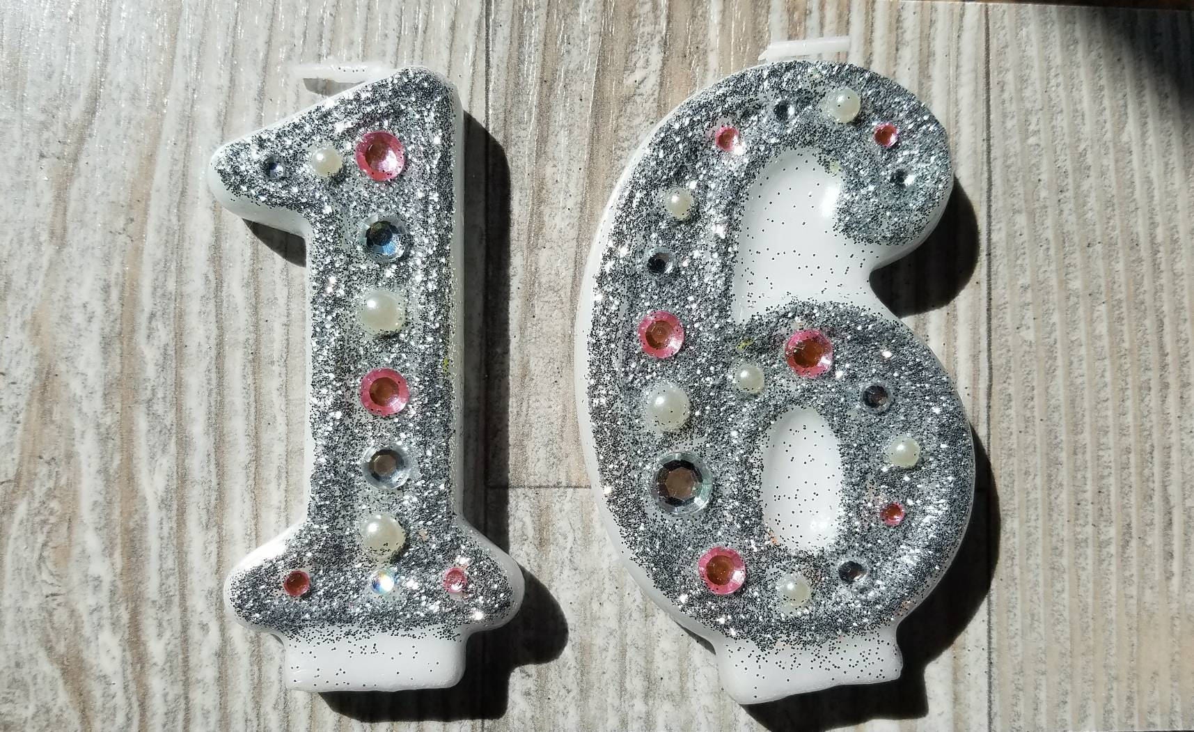 Sweet 16 birthday candle