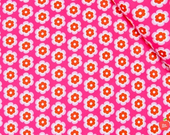 Jersey KNIT Fabric by the Yard Knit Fabric Floral Knit Cotton Spandex Apparel Fabric Cotton Knit Material Stretch Fabric Bedding Baby Fabric