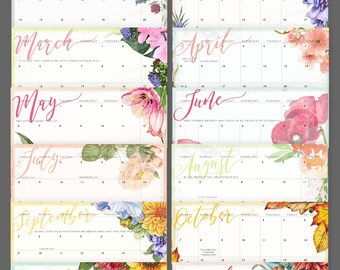 Bible verse calendar | Etsy