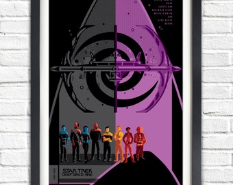 Star Trek Deep Space Nine Series - All DS9 crew - 19x13 Poster