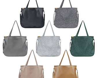 Shoulder bag & crossbody bag Vegan bag Tote bag with zipper Laptop bag women Vegan Gift for women Vegan leather bag Vegan purse Wholesale