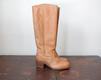 Vintage Bort Carleton Boots / 1970s Leather boots - 7.5