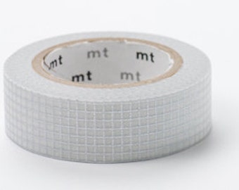 mt masking tape - silver line - grid