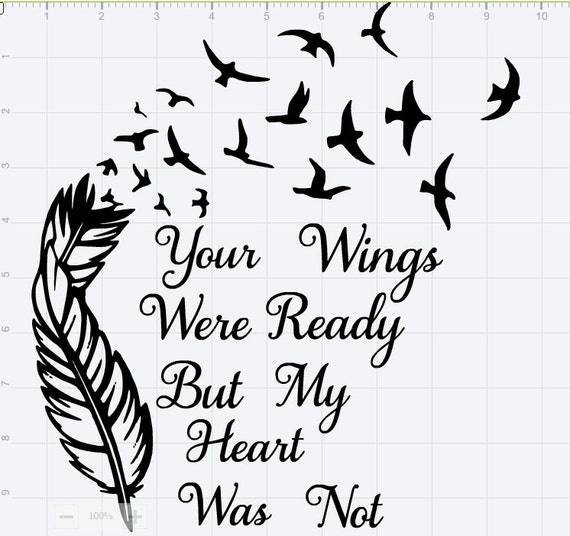 Download Your Wings Were Ready SVG EPS DXF Studio 3Cut File