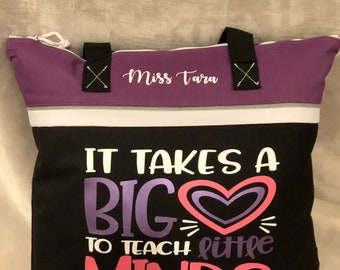 Gift for Teachers, Teacher Appreciation/ End of Year Gift, Personalized Teacher Tote Bag, Teacher Tote Bag, Teacher Gift, Personalized Bag