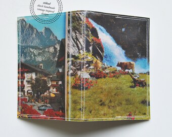 Passport Cover - Tirol mountains vintage print