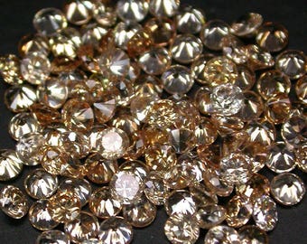 100 pcs. 1.5 mm. peach morganite loose gemstone.