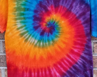 Tie Dye Rainbow Swirl T Shirt
