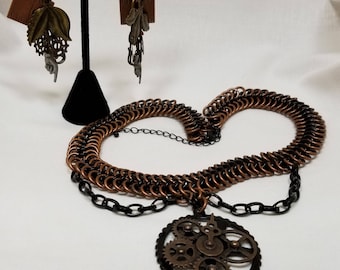 Steampunk meets Chain Maille set