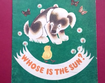 Y. Averenkov "Whose is the sun?". Children's book in English. 1973