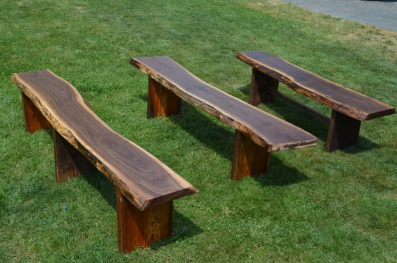 Reclaimed Wooden Benches Outdoor Garden Benches Live Edge