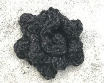 Rose - Crochet - Black