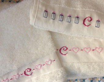 Hand embroidered baby items