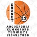 Basketball Monogram Cut File Basketball SVG Personalized Basketball Team Clipart Svg Dxf Eps Png Silhouette Cricut Cut File Commercial Use