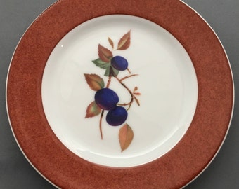 Royal Worcester Evesham Colours Terracotta Tea / Side Plate