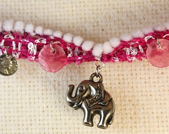 Bracelet with elephant charm