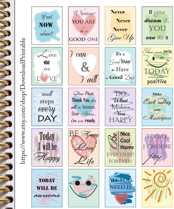 inspirational motivational planner stickers quote stickers