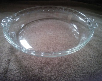 Pyrex Deep Dish Pie Plate - 9 1/2 Inch Pyrex Glass Pie Plate 229 - Pie Plate - Vintage Pyrex - Deep Dish - Glass Pie Pan