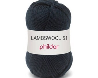 wool LAMBSWOOL color peacoat "Garance"