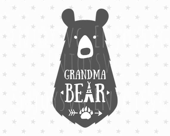 Download Grandma Bear SVG Grandma bear Svg File Grandma SVG File Family
