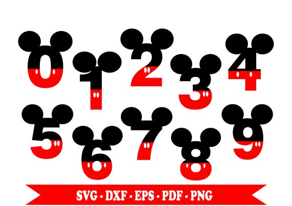 Free Free Disney Numbers Svg 921 SVG PNG EPS DXF File