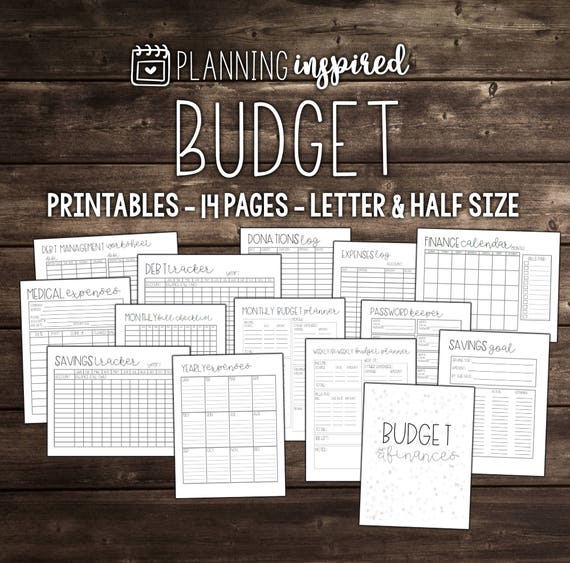 Budget Planner Printable Letter Size printables for your