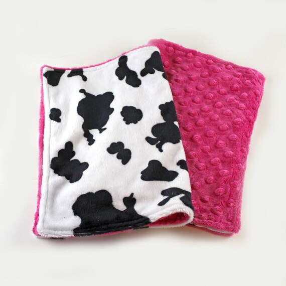 Cow Baby Lovey, Mini Minky Baby Blanket, Personalized Baby Blanket, security Blanket, Cow Baby Blanket, Girl Lovey Blanket Name baby blanket