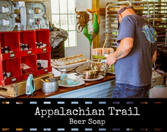 Appalachian Trail Beer Soap - 5 oz Inglenook Soaps Home Scents Home Goods Appalachian Soap Trail Soap Pthtlatate-Free