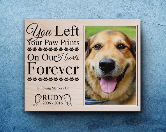 Pet Memorial Frame Pet Loss Gifts Dog Sympathy Pet Memorial