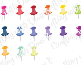 Pushpin Planner Stickers