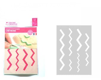 Template designs polymer clay leather Chevrons: A5 Format