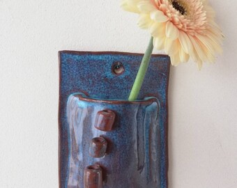 Hand made ceramic wall planter