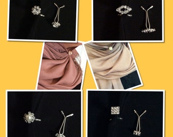 Brooch, hijab pin, hijab brooch,pearl