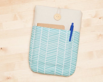 ipad mini sleeve / ipad mini case / ipad mini cover - lines with pockets -