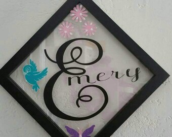 Personalized glass frames.