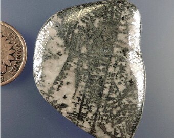 Abroescent Native Silver Cab, Native Silver Cab, Native Silver, Silver Cab, Designer Silver Cab, Pendant Cab, Gift Cab, C1984, 49erMinerals
