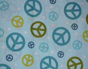 Fabric Fat Quarters Peace Signs