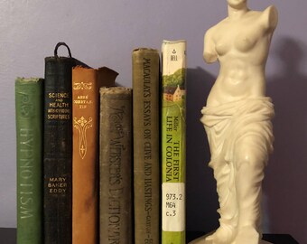 Six Very Old Books For Reading and Decoration