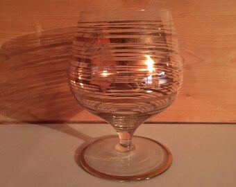Gold Detail Brandy Glass
