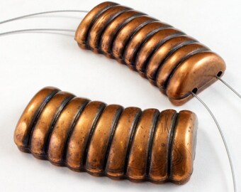 40mm Curved Copper Bead #2740