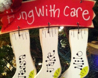 Stocking Personalized Christmas Ornament